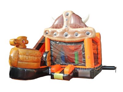 viking ship inflatable bounce house with slide