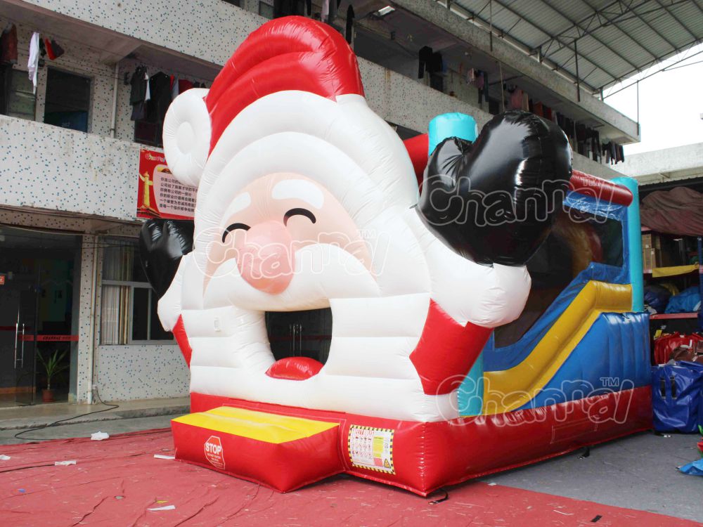 Santa Claus Bounce House Combo Channal Inflatables