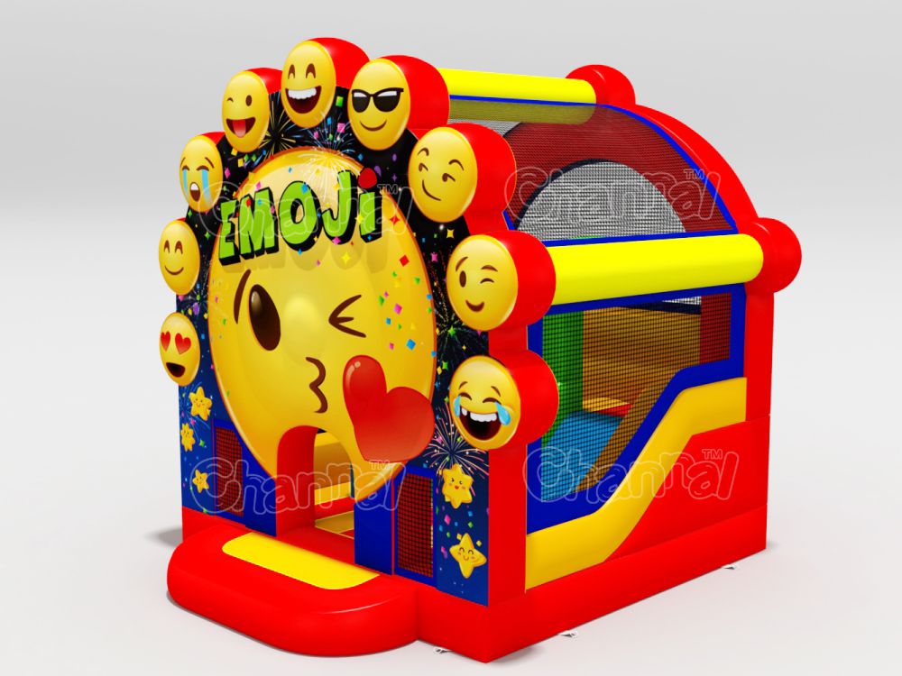 Emoji Bounce House Combo Channal Inflatables