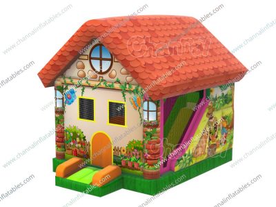 backyard theme inflatable bounce house