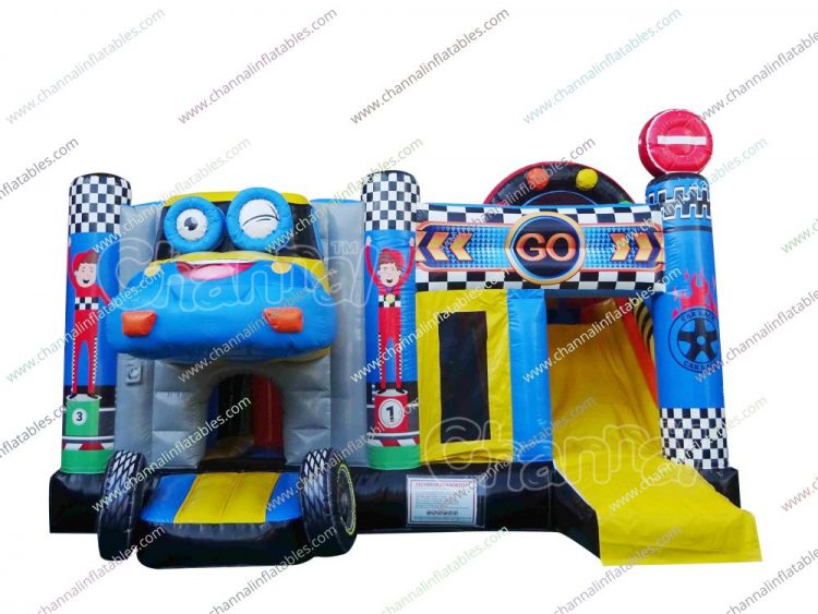 car race inflatable combo