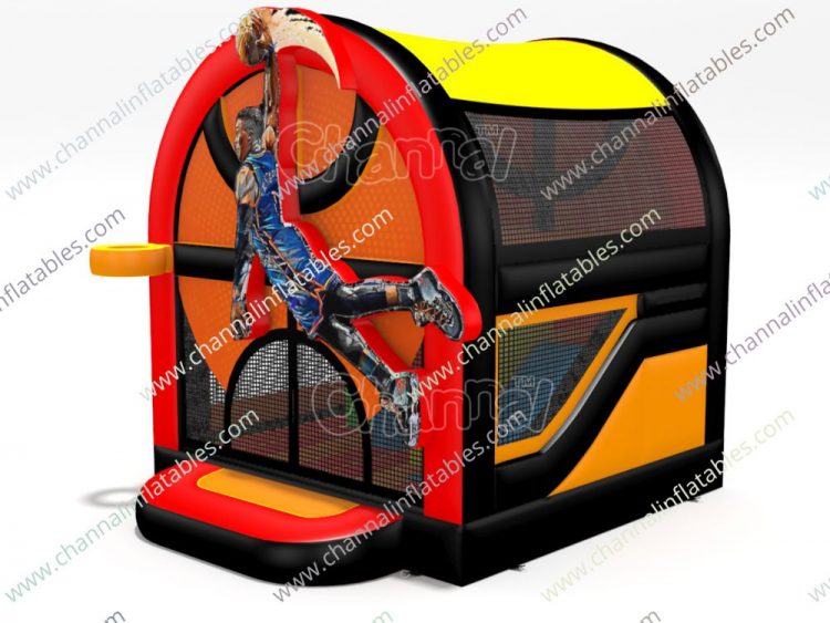 basketball player inflatable bounce house