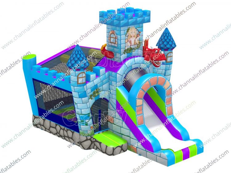 princess castle inflatable combo