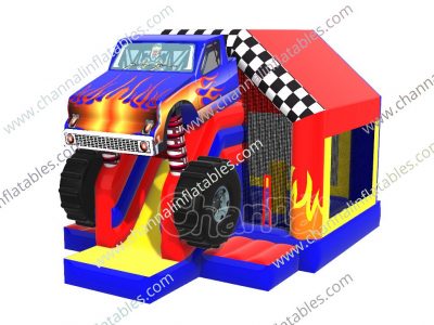 monster truck slide bouncer