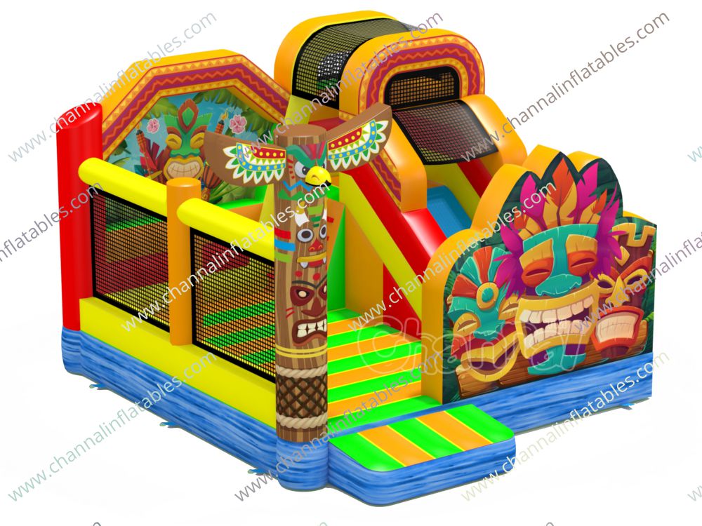 Tiki Island Combo Playground Channal Inflatables