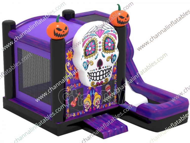 Calavera inflatable combo with slide