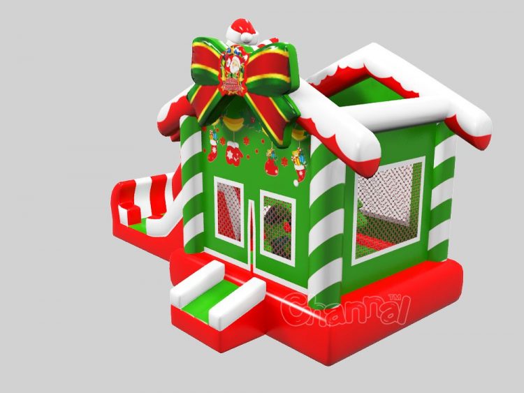 Christmas Bounce House With Slide For Sale Channal Inflatables