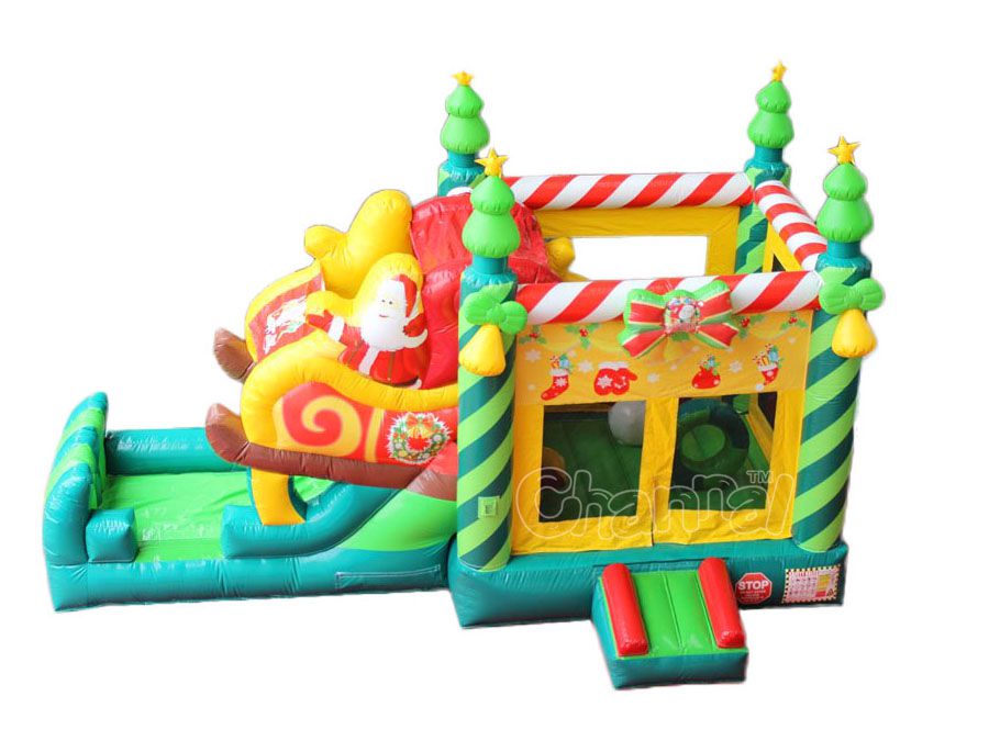 Christmas Tree Bounce House Combo Channal Inflatables
