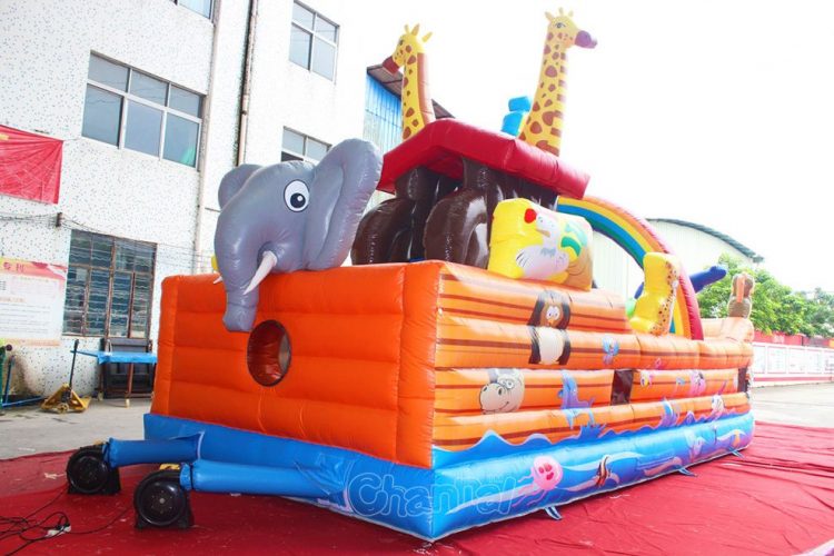 inflatable animals on noah's ark