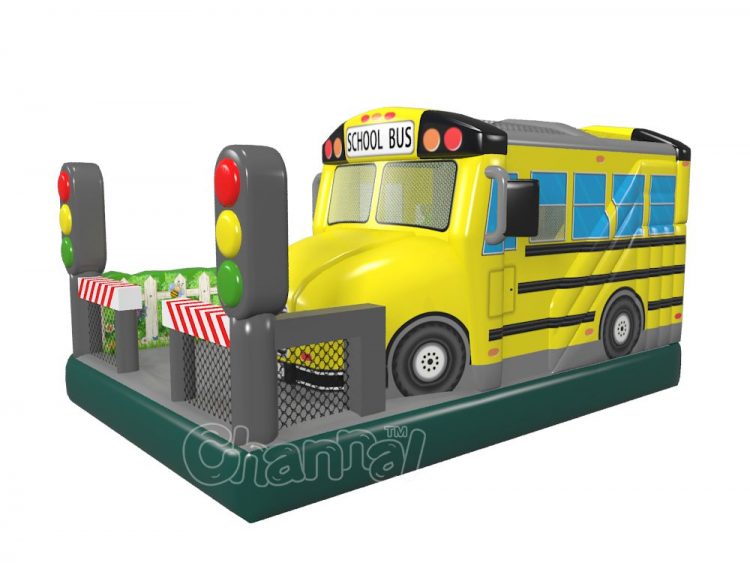 inflatable school bus combo for sale