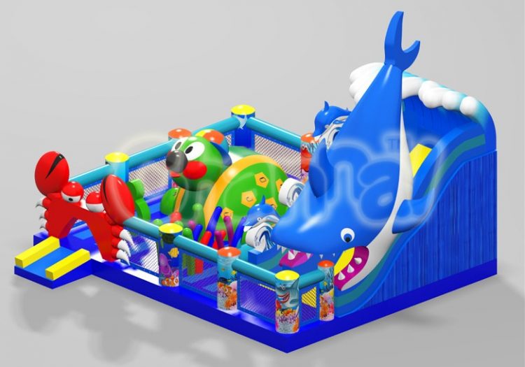 sea world theme inflatable playground