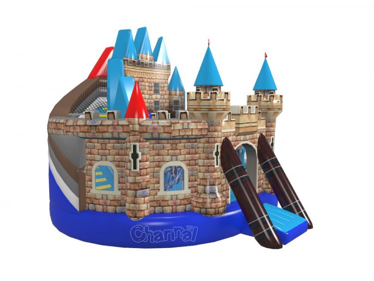 knights castle inflatable slide playground