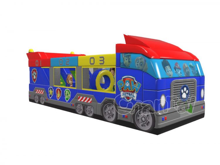 paw patrol bus inflatable playing field for kids