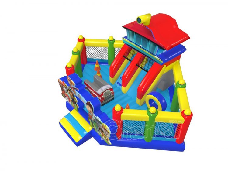paw patrol vehicle inflatable playground for kids