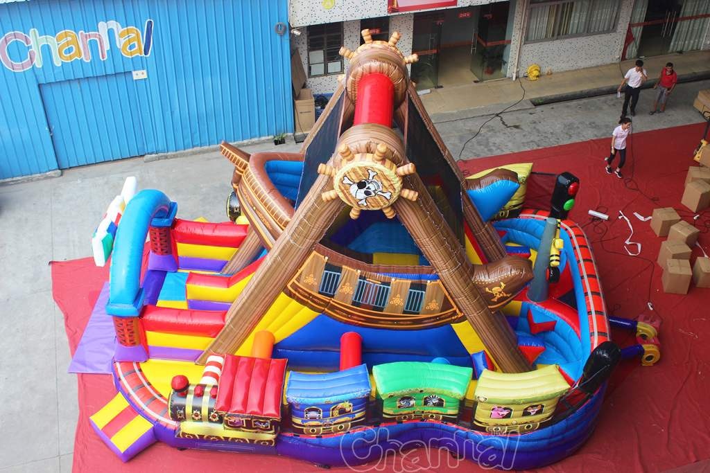 Inflatable Pirate Ship Amusement Ride - Channal Inflatables