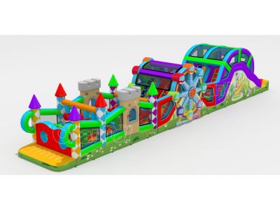 amusement park inflatable obstacle course for sale