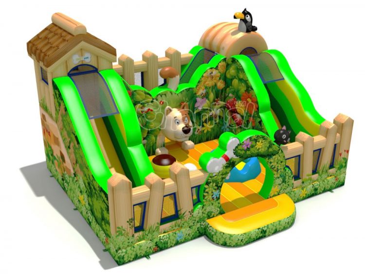 dog house inflatable playground