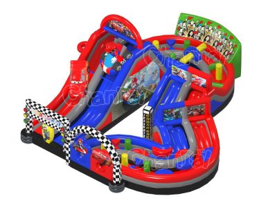 mario kart inflatable obstacle course