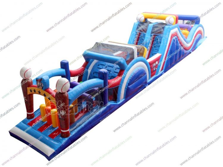 baseball inflatable obstacle course