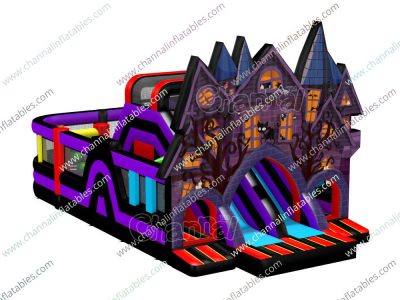 haunted house inflatable obstacle course