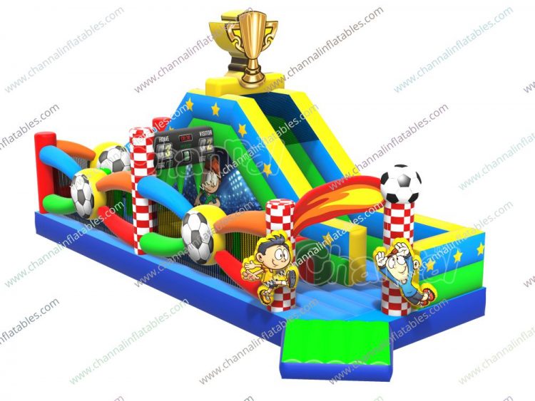 football championship inflatable course