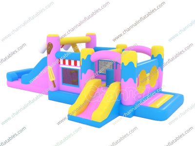 small candy store inflatable obstacle course for kids