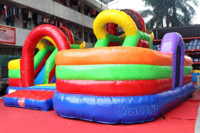 Colorful Inflatable Obstacle Course - Channal Inflatables