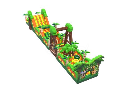 forest inflatable obstacle course