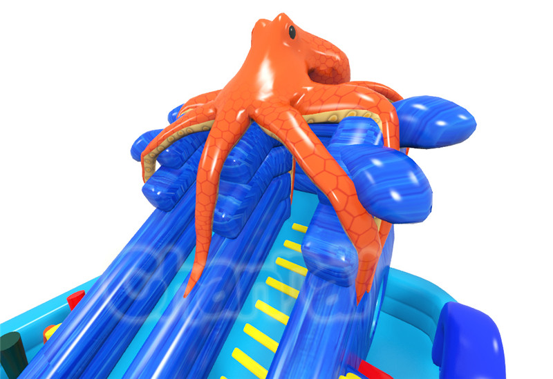 Underwater World Octopus Obstacle Course Channal Inflatables