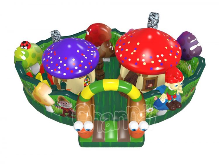 mushroom house inflatable playground