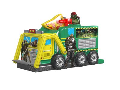 teenage mutant ninja turtle tactical truck inflatable obstacle course