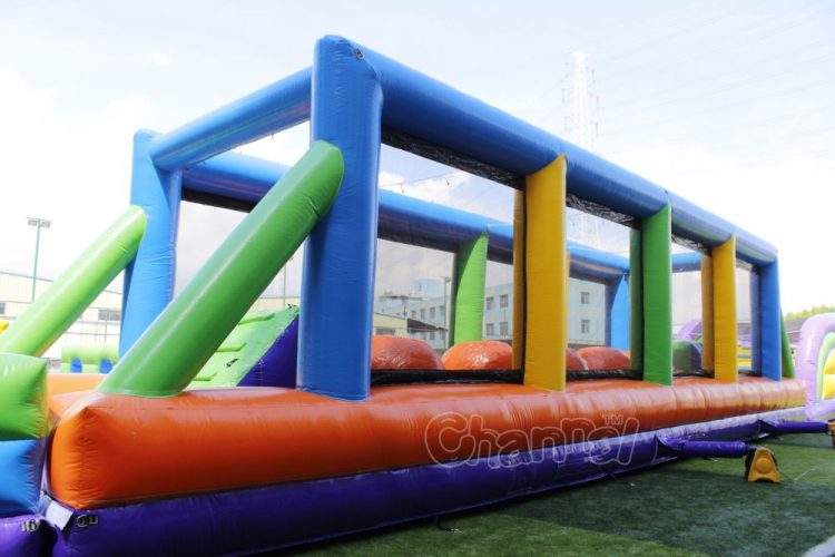 wipeout course in largest obstacle course