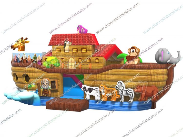 inflatable noah's ark slide