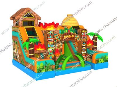 native american tribe inflatable playground