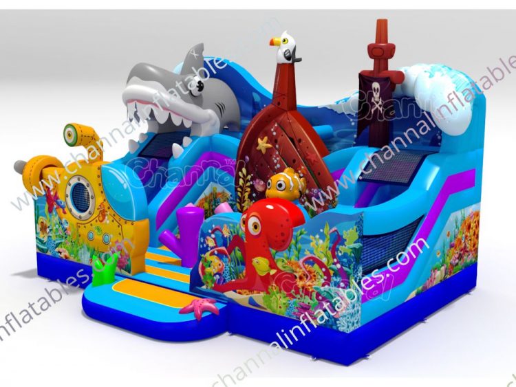 underwater inflatable playground