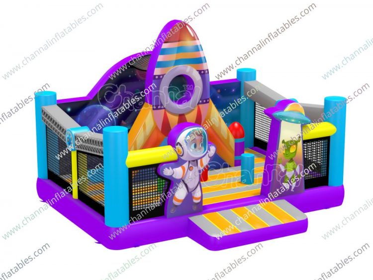 space travel inflatable playground