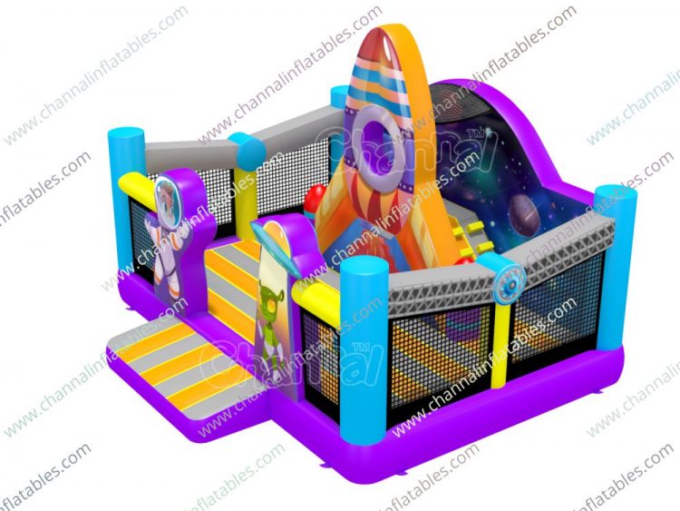 space travel inflatable combo playground