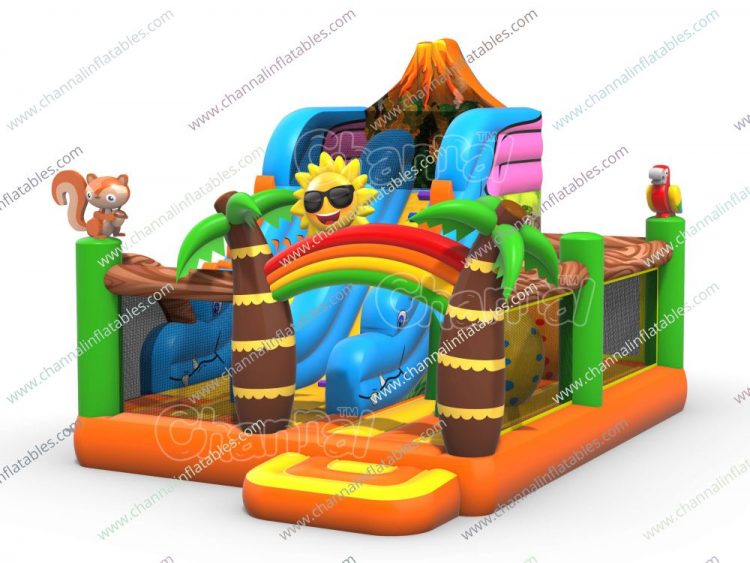 dinosaur inflatable playground