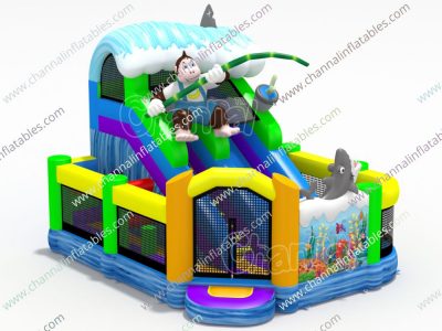 surfing monkey inflatable playground