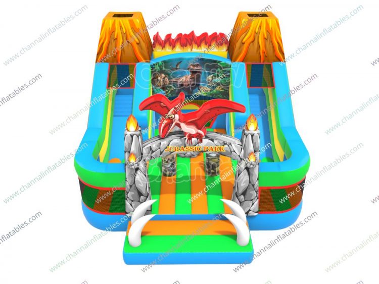 Jurassic park inflatable playground