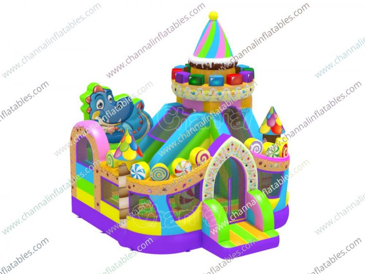 sugar castle inflatable playground