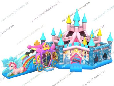 princesses inflatable playground
