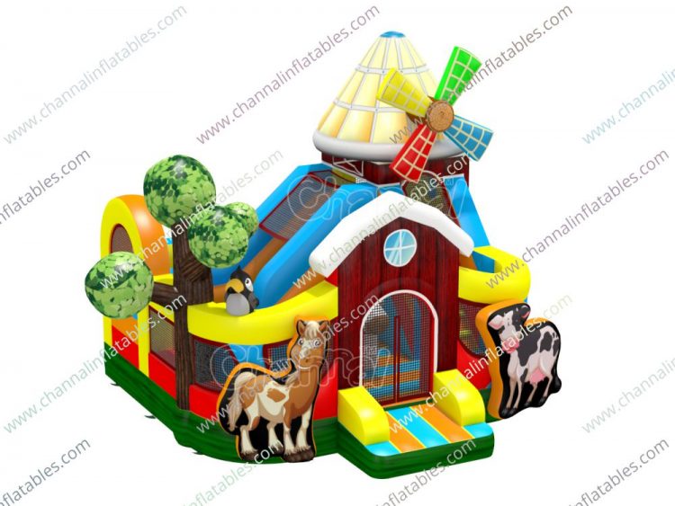 farm barn inflatable playground
