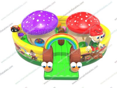 mushroom house inflatable playground