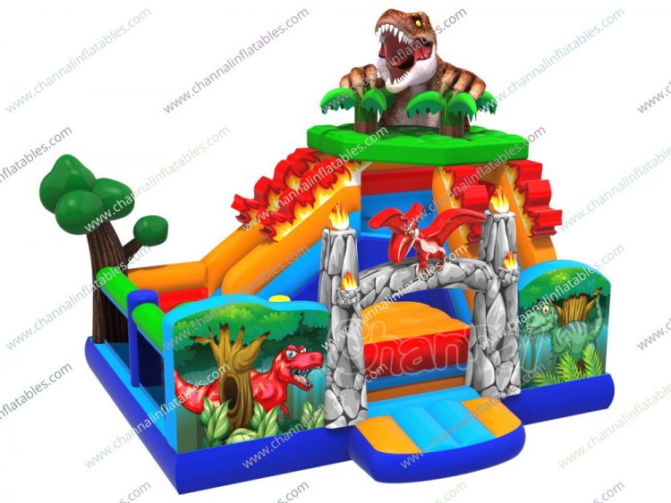 Jurassic age inflatable playground