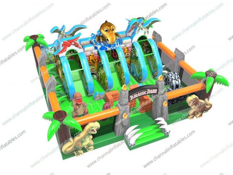 jurassic park inflatable playground