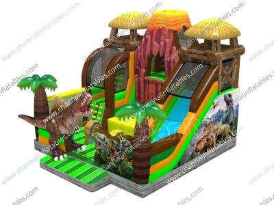 Jurassic camp inflatable playground