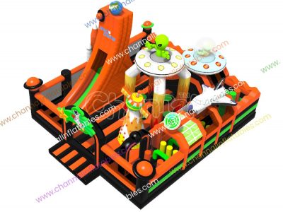 space station inflatable playground