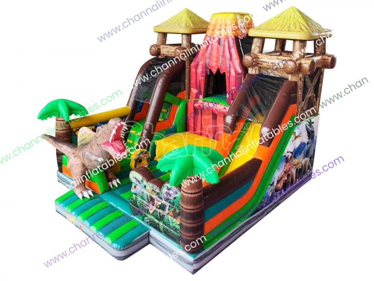 Jurassic camp inflatable playground