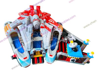 giant starship inflatable playground